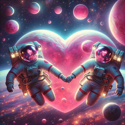 Outer Space Astronaut Valentine's Cards