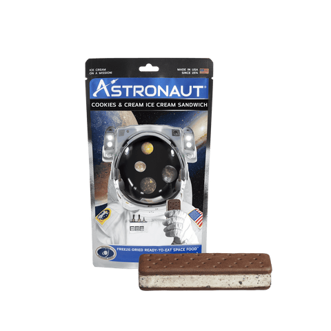 Astronaut Freeze dried Cookies and Cream Ice Cream Sandwich